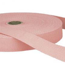 Film 20m Sangle Coton Rose Clair - My mercerie