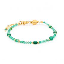 Bracelet Paloma En Pierres Agate Verte - SLOYA
