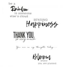 Tampons Transparents Texte 1- Sizzix Scrapbooking