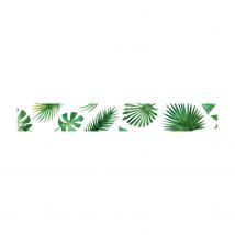 Masking Tape - Feuilles Tropicales - Repositionnable - 15 Mm X 10 M - Global Gift