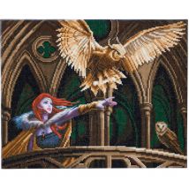 Crystal Art Kit Tableau Broderie Diamant 40x50cm Anne Stokes Envolée - Crystal Art