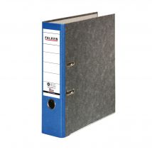 Classeur À Levier Papier Marbré A4 Recycling - Gris-dos Bleu - X 20 - Falken