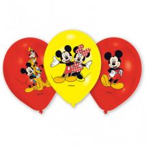 6 Ballons Mickey Mouse Et Ses Amis - Amscan