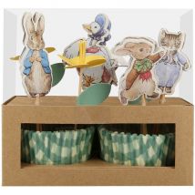 Kit 24 Caissettes Et Déco Pierre Lapin Dans Le Jardin - Meri Meri