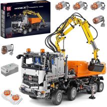 Camion À Benne Basculante Rc Avec Excavatrice - Mould King