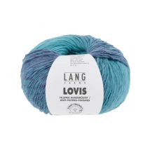 Pelote À Tricoter 100% Laine Vierge Lovis - Lang Yarns 0007 Bleu - LangYarns