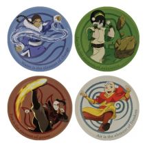 Avatar, Le Dernier Maître De L'Air - Pack 4 Sous-verres Avatar, Le Dernier Maître De L'Air - Fanatikk