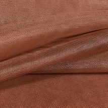 Tissu Tulle Souple Grande Largeur Uni Marron - Au Mètre - Craftine