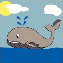 Kit Canevas Soudan Baleine 25x25cm - LUC