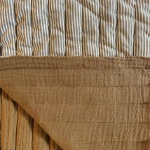 Tissu Matelassé Double Gaze Réversible Ocre - Au Mètre - Craftine