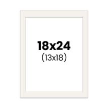 Passe-partout - Blanc Cassé - 18x24cm - Photo 13x18cm - Pour Cadre - Encadrement - Aedes