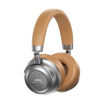 Casque Sans Fil En Métal Avec Réduction De Bruit Active – Audio Haute Fidélité Et Confort Longue Durée - Beige - Remax