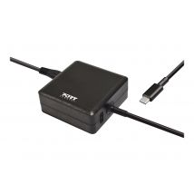Port Connect Alimentation Usb-c 65w Pour Ordinateur Portable Jusqu'à 15 Pouces Connecteur Plug Eu - Port Designs