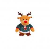 Peluche - Les Amis pull Moche, Renne Pull Vert, 24 Cm - Gipsy Toys