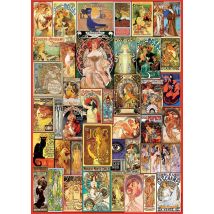 Puzzle 1000 Pcs - Collage Art Nouveau - Educa Borras