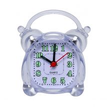 Avizar Réveil Quartz Compact Avec Alarme Pour Chambres Ou Bureaux Transparent
