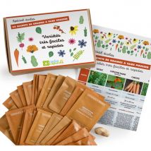 Potager D'Une Classe - 24 Graines De Légumes, Aromates Et Fleurs - Radis et Capucine