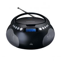 Lenco Radio Sans Fil Bluetooth/cd/mp3/usb Modèle Scd-331 Avec Poignée De Transport Noir / Argent