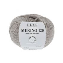 Pelote De Laine À Tricoter Merino 120 - Lang Yarns Marron (52 - Brun Clair)