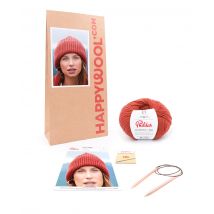 Kit Tricot Bonnet Mérinos Orna Acajou Tu - Phildar