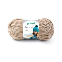 Fil À Tricoter Effet Velour Funny - Grundl - 100 Gr - Oeko-tex 19 Marron - Gründl