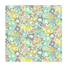Tissu Coton Liberty Michele Michele Vert Vendu Au Mètre - Liberty Fabric