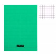 Cahier - A4 (21x29,7cm) - Petits Carreaux - 96 Pages - Polypro - Vert - Clairefontaine