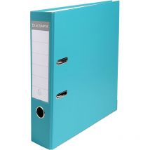 Classeur À Levier - Turquoise - Dos Large - 75mm - 2 Anneaux - Exacompta