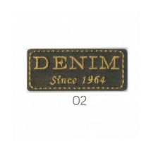 Ecussons Thermocollant Denim Since 1964 6 X 2,5 Cm - Mediac 02 Or