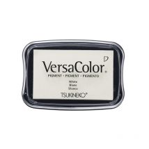 Versa Color Tampon Encreur Pigmenté, Blanc, 9,6x6,3x1,8cm - VersaColor