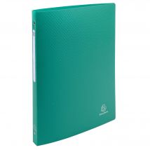 Classeur 4 Anneaux 15mm Polypropylène Opak - A4 - Vert Foncé - X 20 - Exacompta