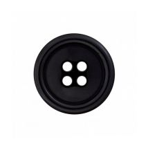 Boutons Polyester 4 Trous 15mm X 4 - Prym Noir