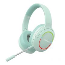Casque Audio Gaming Sans Fil Pliable Réduction De Bruit Avec Microphone Vert Yonis - Yonis