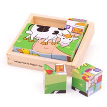 Puzzle Cube Animaux - Bigjigs Toys