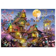 Puzzle La Cabane Enchantee Des Fees Papillons 500 Pieces - Monde Feerique Et Fantastique - Educa - 19554 - Educa