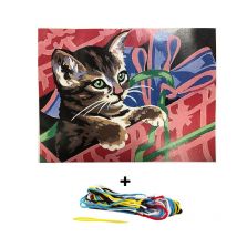 Kit Canevas 18 X 14 Cm Margot Canevas Motif Le Cadeau