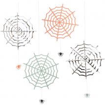 Set De Suspensions Toiles D'Araignée Halloween - Meri Meri