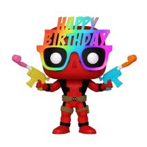 Marvel - Figurine Pop! 30th Birthday Glasses Deadpool 9 Cm - Funko