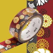 Masking Tape Sousou Fleurs Tradi Dorure / Kinrandonsu - MT Masking Tape