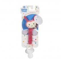 Accroche-tétine bamboo Coccinelle - 13 Cm S/carte - Gipsy Toys