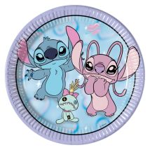 8 Assiettes Stitch Angel Cute - Annikids