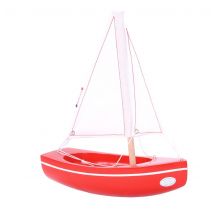 Bateau Le Sloop Rouge 21cm - Maison Tirot