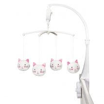Mobile Musical Bébé En Polyester Blanc - Baby Price