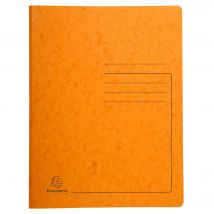 Chemise De Classement À Ressort Carte Lustrée 355gm2 - A4 - Orange - X 25 - Exacompta