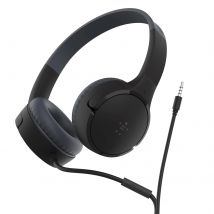 Belkin Casque Filaire Jack 3.5mm Enfant Avec Microphone Bouton Multifonction Noir