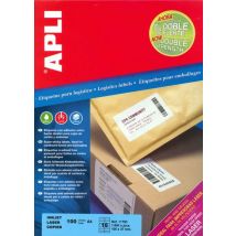 Étiquettes Blanches Adhésif Extra-fort 105,0 X 37,0 Mm 100 Feuilles - Apli