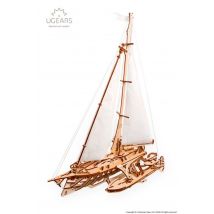 Maquette En Bois Vintage Ugears Trimaran Merihobus 237 Pièces