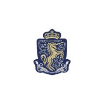 Ecusson Thermocollant Blason Royal Licorne 4,5x5cm - My mercerie