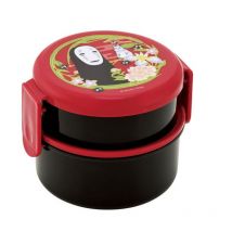 Le Voyage De Chihiro - Bento Rond Deux Parties No Face Rouge Foncé - Skater