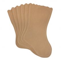Bas De Noël En Papier, Kraft, 27,5x18cm, 100g / M², 6 Pièces - Rayher